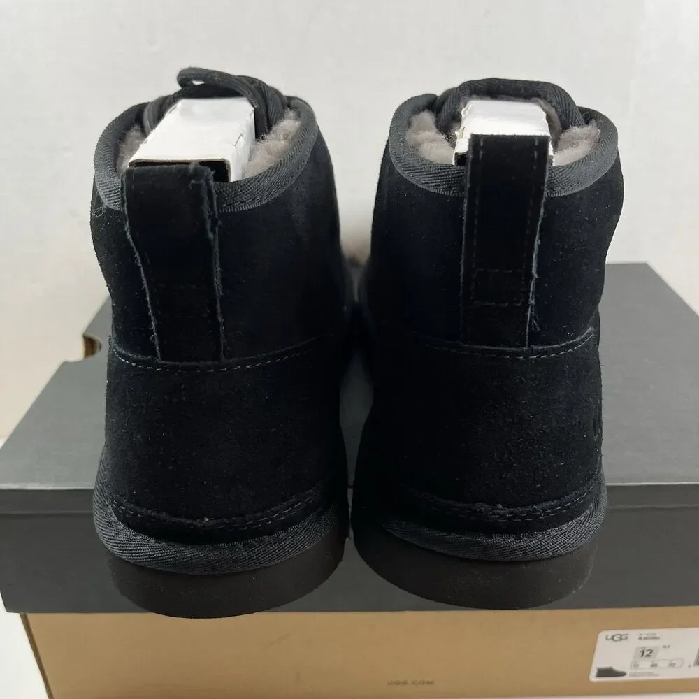 UGG Neumel Chukka Boot Black Suede Mens Size 12 US 3236 NEW